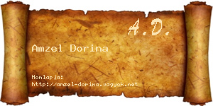 Amzel Dorina névjegykártya